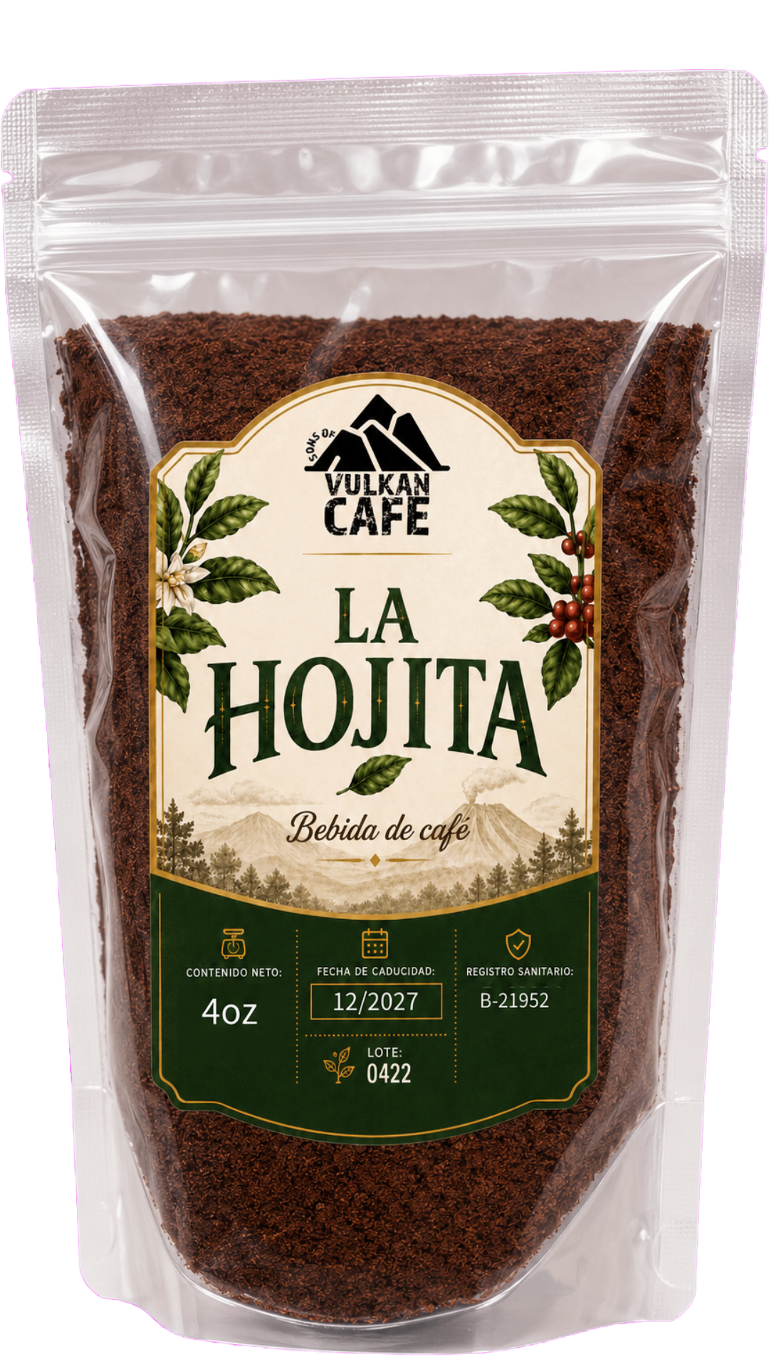 La Hojita — Bebida de café · Café + cáscara de café