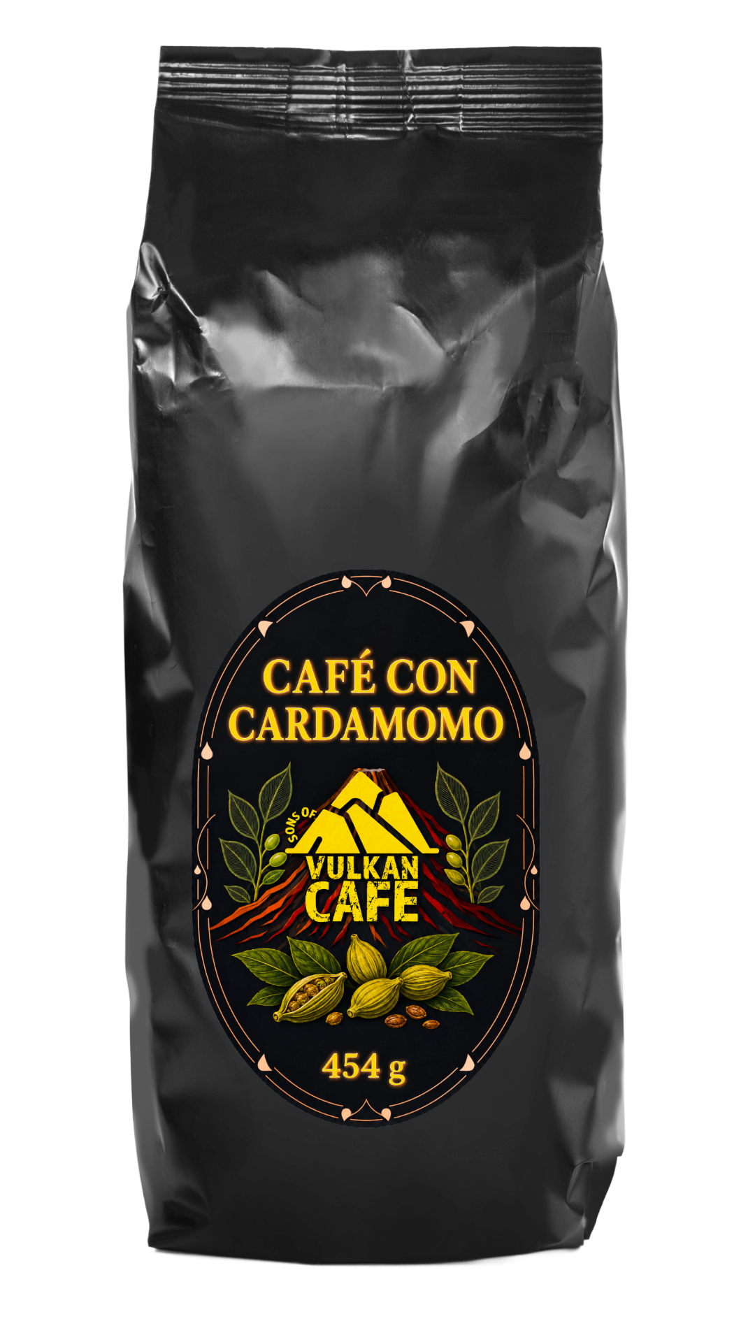 Café con Cardamomo — mezcla de café guatemalteco con cardamomo en polvo
